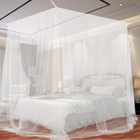 Moustiquaire de Lit - FOLAYA - Grand Carrée - 190x240x210cm - Anti-moustique - Installation facile