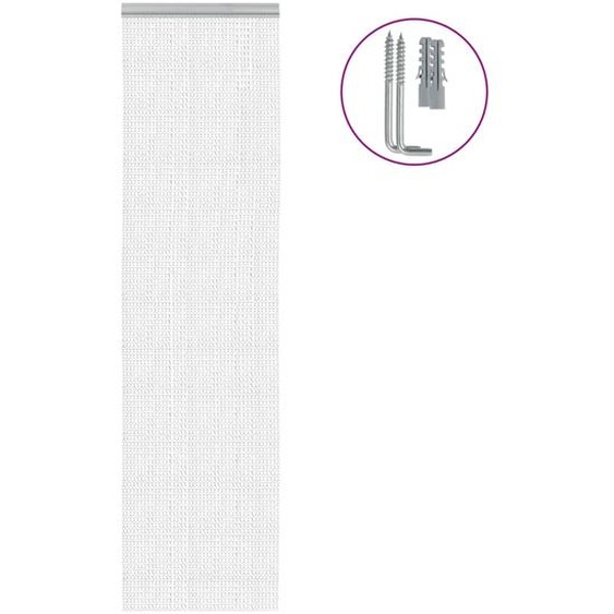 Moustiquaire de porte à chaîne 56x202 cm aluminium