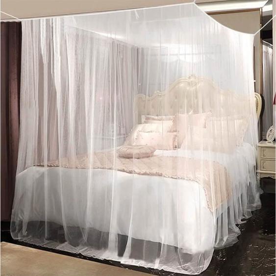 Moustiquaire, Filet Anti-moustique Grande Ciel de lit Baldaquin pour Lits Doubles anti-moustique-Insectes (230 x 220 x 235 cm)
