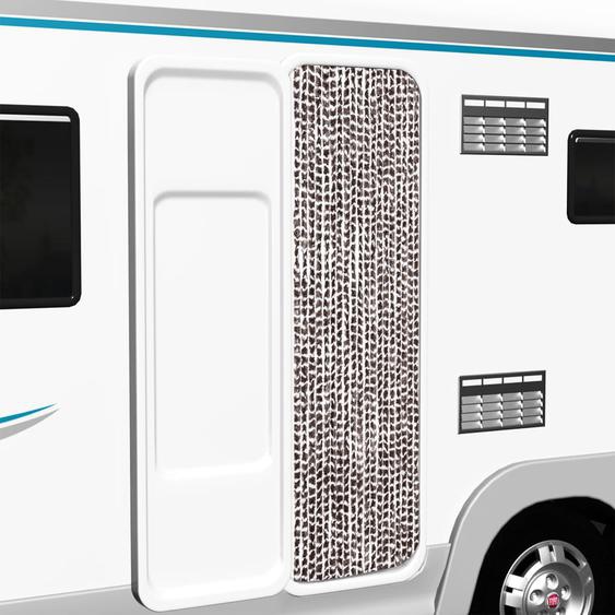 Moustiquaire Marron et blanc 56x185 cm Chenille