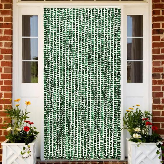 Moustiquaire Vert et blanc 100x220 cm Chenille