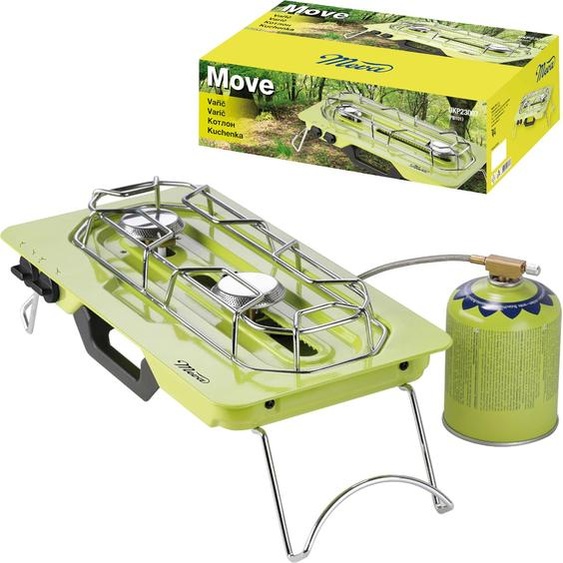 Move 2 Burner Gas Cooker + Adjustable Burner 4.6Kw