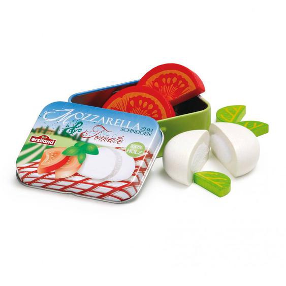 Mozzarella Et Tomates En Bois Rouge