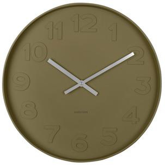 Mr. Green - Horloge murale ronde ø37,5cm - Couleur - Vert mousse