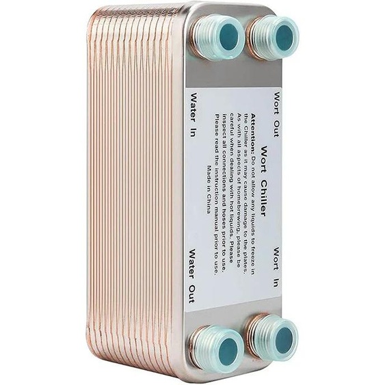 MRbrew 20 30 40 plaques refroidisseur de moût échangeur de chaleur en acier inoxydable refroidisseur de bière brassage à domicile refroidisseur à contre-courant échangeur de chaleur à plaques brasées