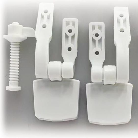 MSV Siège de WC Couvercle de toilettes Couvercle de toilettes MDF charnières en plastique - qualité stable - blanc