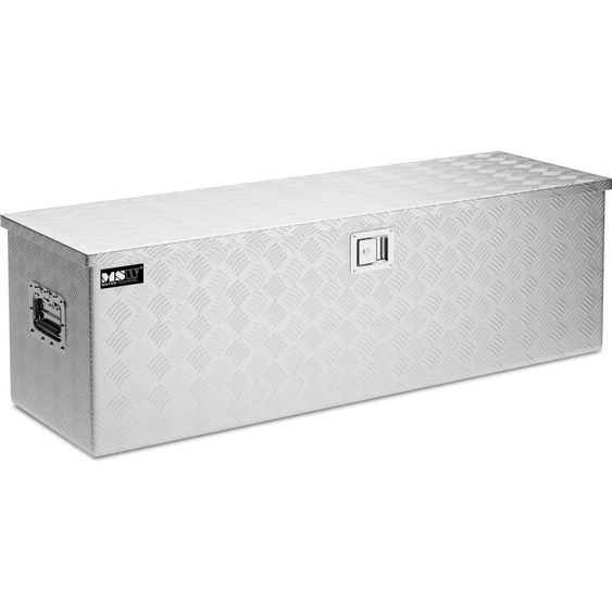 MSW Aluminium box checker plate - 124 x 38 x 38 cm - 150 L