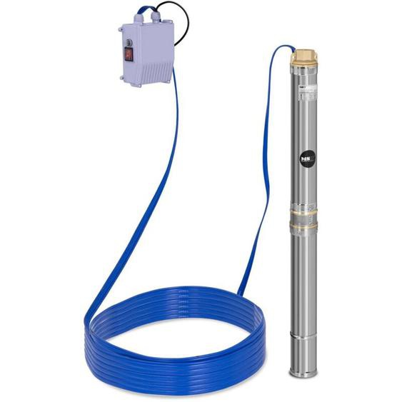 MSW - Pompe De Puits Profond 3800 l/h Submersible Pompe à Eau Immergee 37 m Inox 370 w