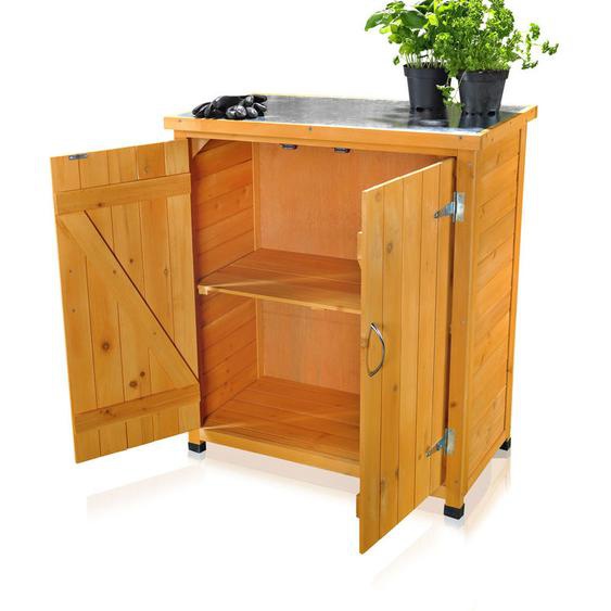 Mucola - Armoire à équipement Abri de jardin Armoires de cabanon Armoires de cabanon Armoires de jardin + 2 portes