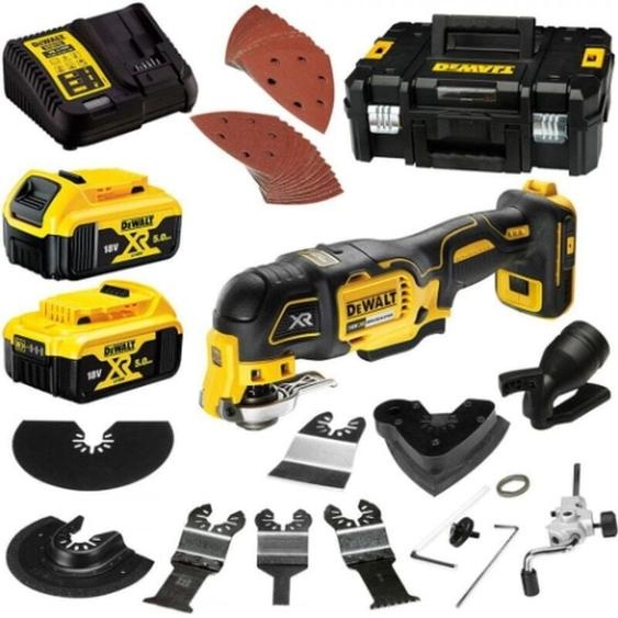 Multi cutter 18V XR (2x5,0 Ah) en coffret T-STAK - DEWALT DCS356P2-QW