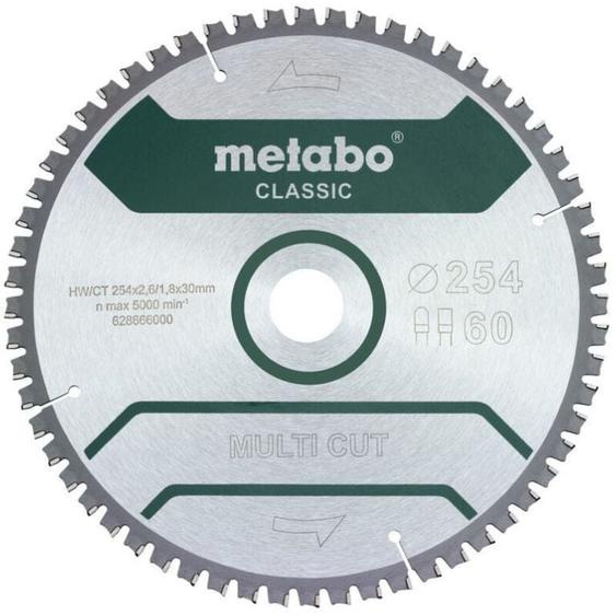 Kreissägeblatt multi cut classic D254x2,6/1,8xBohrung30mm Z.60 FZ/TZ 5Gr.neg