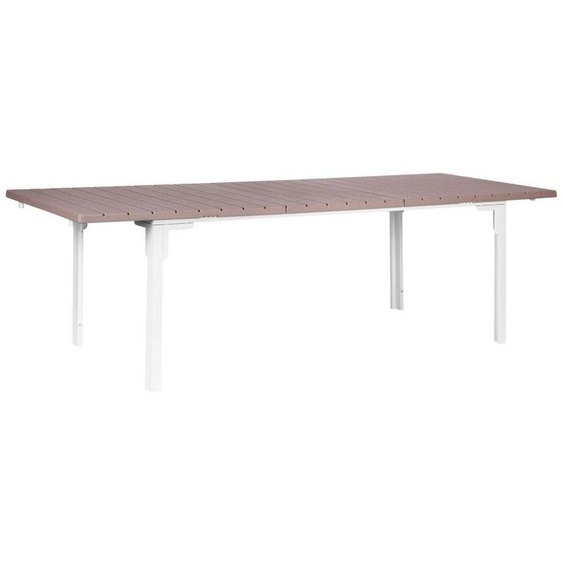 MultiGarden SAE-180 Table de jardin extensible 180 - 240 cm, acier, HDPE, beige