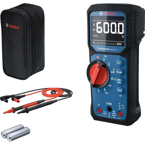 Multimètre numérique GDM 600-15 + 2 piles 1,5V LR6 BOSCH 0601077300