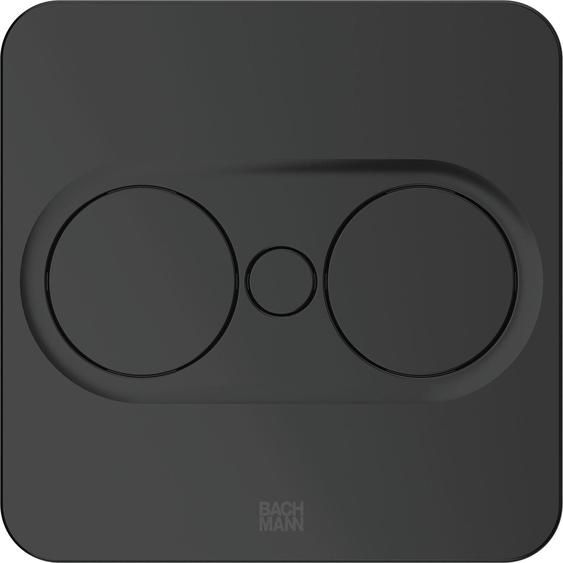 Multiprise carrée intégrée Bachmann TWIST 2, 2 prises et cordon de 2 m, noir mat