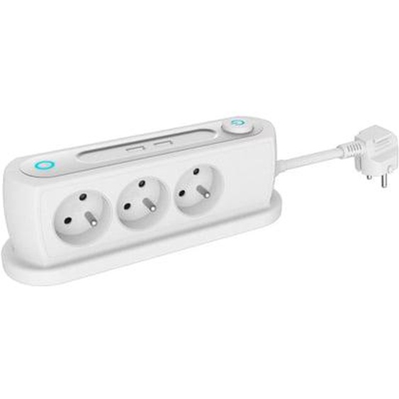 Multiprise USB bureau switch 3 prises + 2 USB