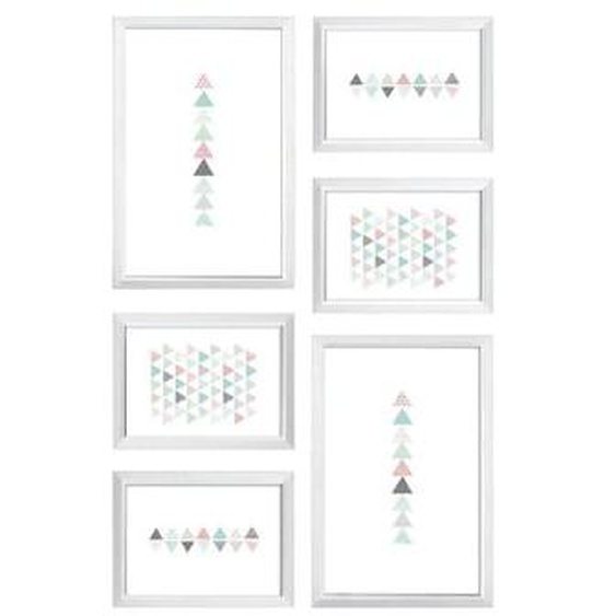 Mur de cadres Easy blanc