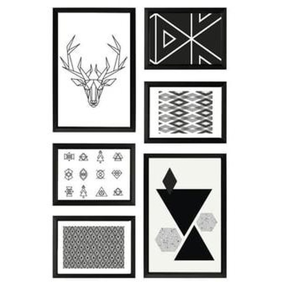 Mur de cadres Easy noir
