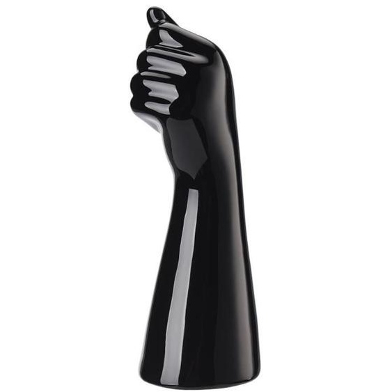 Vase à fleurs - MXZZAND - Moderne - Céramique - Noir - Design ondulé unique