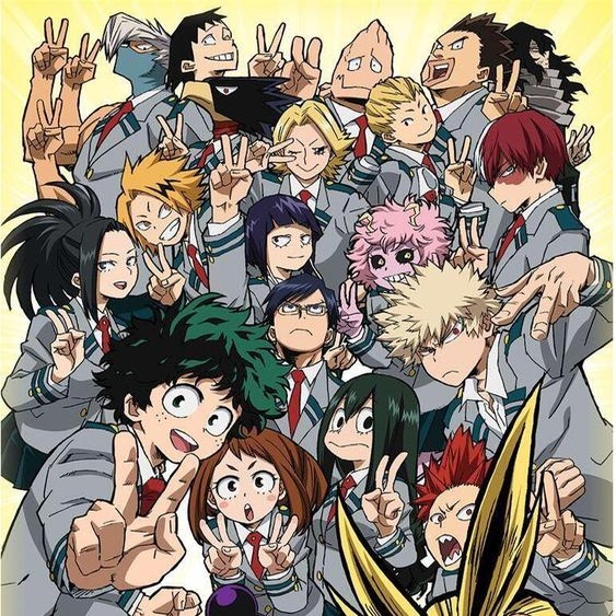 My Hero Academia - Leinwanddruck School Class Selfie PM10708 (40 cm x 30 cm) (Bunt)
