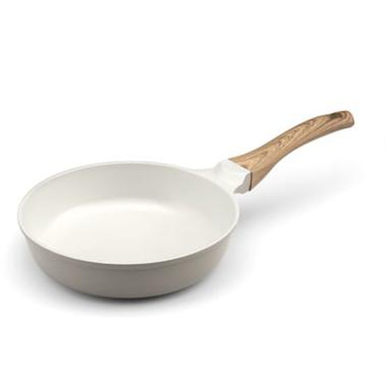 Mythic - Poêle 20 cm avec revêtement en céramique blanche