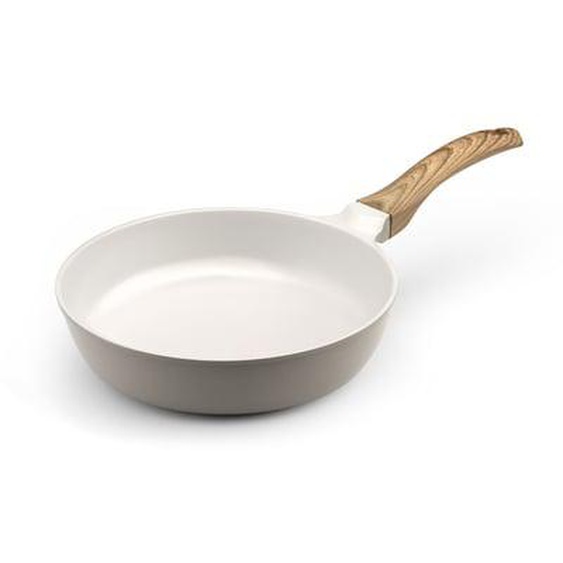 Mythic - Poêle 24 cm avec revêtement en céramique blanche
