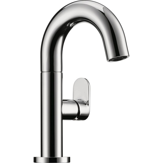 NABER Mitigeur monocommandé Sottile 1 bain en chrome avec bec fixe / Mitigeur de lavabo / haute pression
