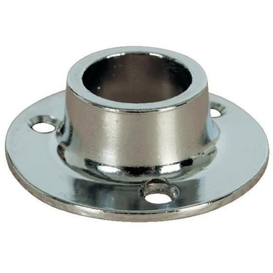 Naissance pour tube de penderie rond - DUVAL - 52-0929-2200 - Ø20mm - Zamak chromé - 70mm