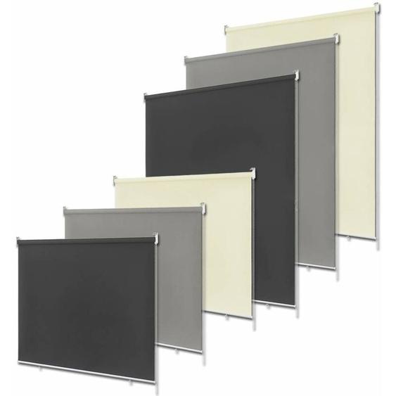 Store Enrouleur Occultant Isolant Thermique avec Revêtement sans Perçage Avec Protection uv - 180 x 140 cm Beige Naizy