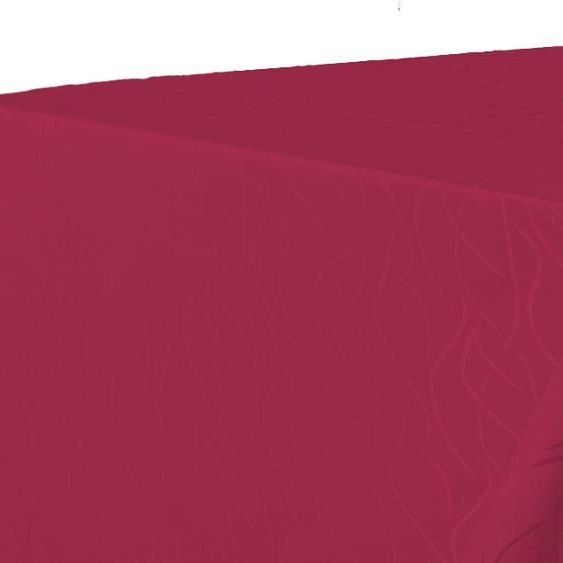 Nappe à rayures Chemin de table 130 x 160 cm - Rouge