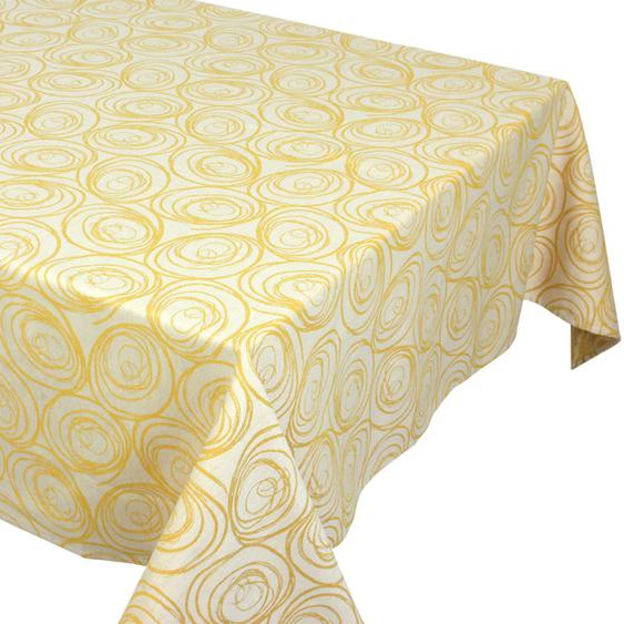 Nappe carrée 150x150 cm Jacquard 100% Polyester Lounge Noir