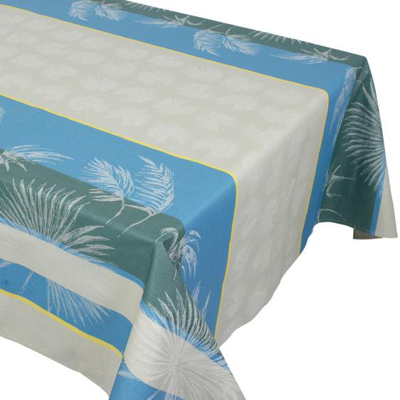 Nappe carrée 150x150 cm Jacquard 100% polyester LOUNGE perle