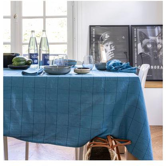 Nappe en lin et coton, TISSAGE GRAPHIQUE