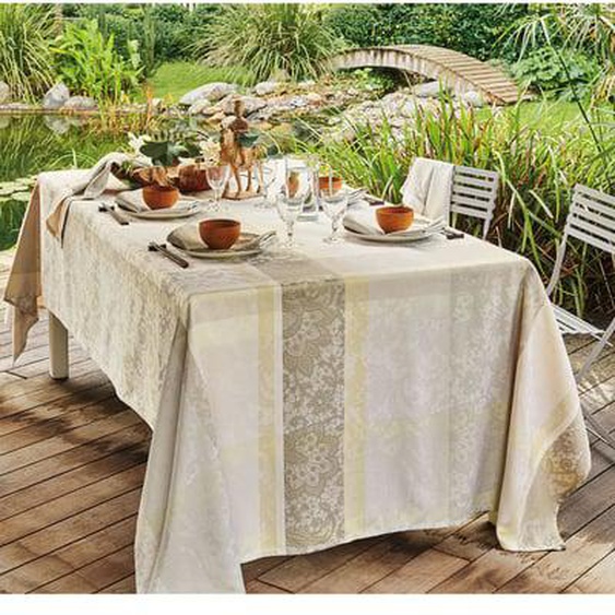 Nappe pur coton Mille dentelles naturel