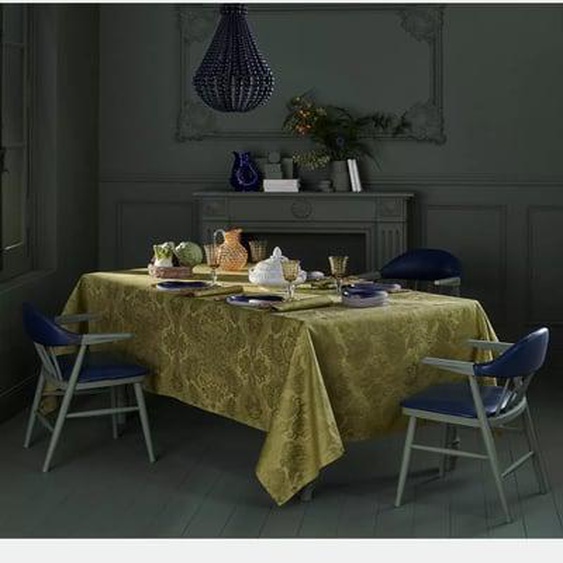 Nappe pur coton Mille isaphire zinc