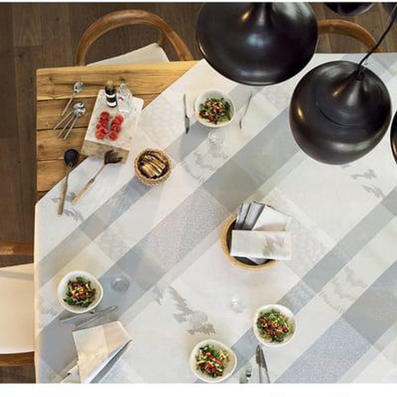 Nappe pur coton Mille matieres orage