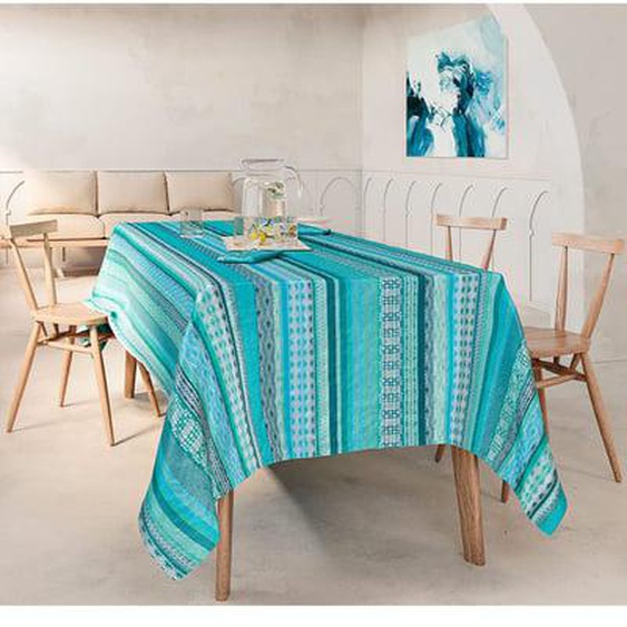 Nappe pur coton Mille veracruz aqua