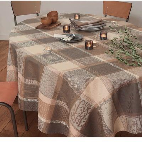 Nappe pur coton Mille wax argile