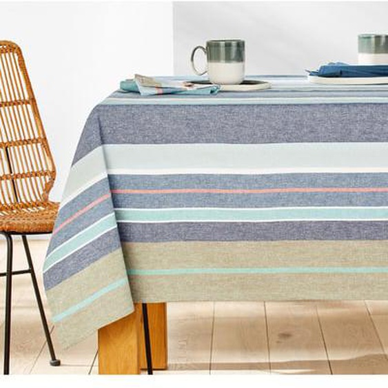 Nappe rayures coton bio tissé-teint, Antika