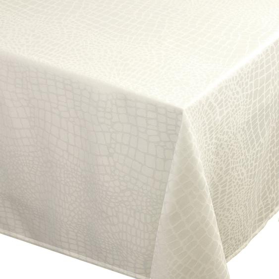 Nappe rectangle 150x350 cm Jacquard 100% polyester LOUNGE ecru