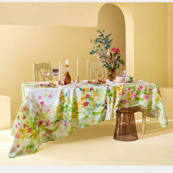Nappe Souffle fleuri printemps lavé
