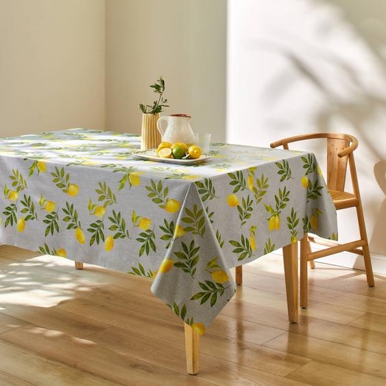 Nappe Toile Cirée Imprimé Citrons -