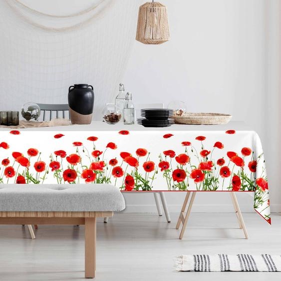 Nappe Toile Cirée Imprimé Coquelicots -