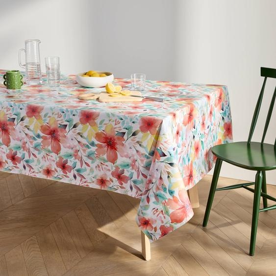 Nappe Toile Cirée Imprimé Fleurs Hibiscus -