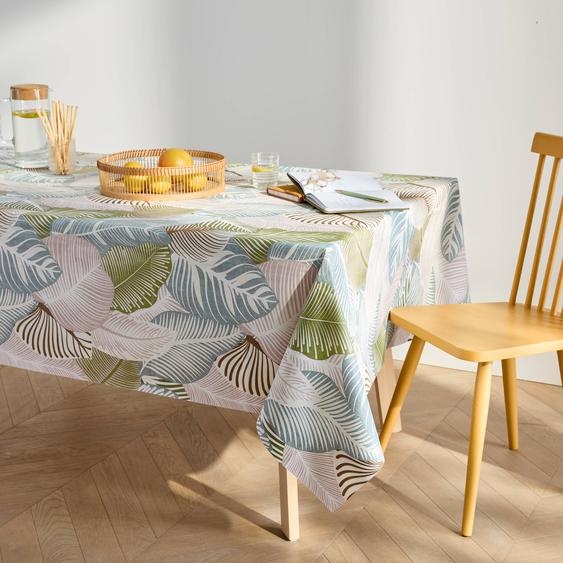 Nappe Toile Cirée Imprimé Grandes Feuilles -