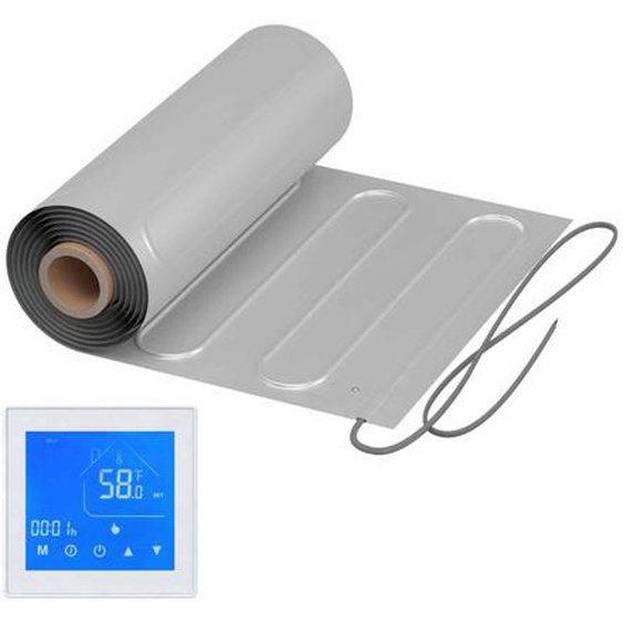 Natte chauffante  ALU 150 W/m² avec Thermostat MCS 450 Tactile blanc - 7 m²