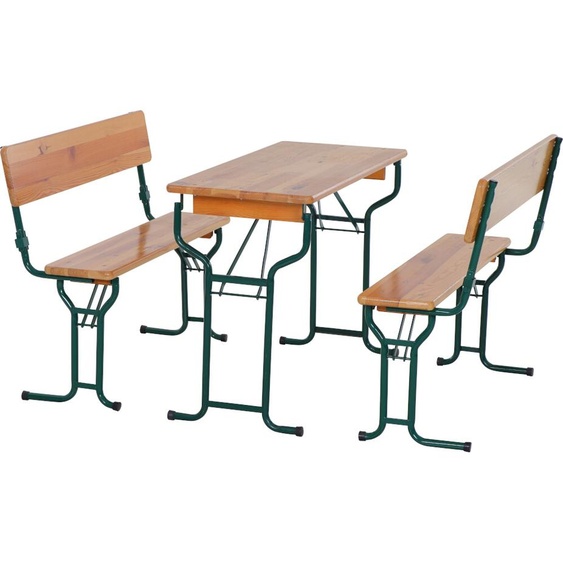 Natura Garniture pour chapiteau 110 cm avec dossier 3 pièces, table 50 cm de large