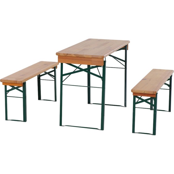 Natura Garniture pour chapiteau 110 cm sans dossier 3 pièces, table 50 cm de large