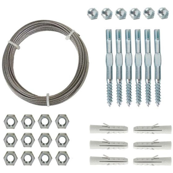 Nature Ensemble de treillis métallique pour plantes grimpantes 6040760