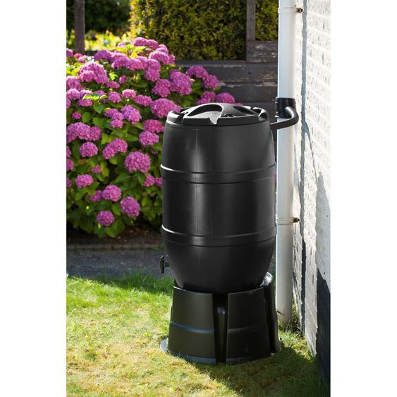Nature Récupérateur deau de pluie 120 L 51x81 cm Noir