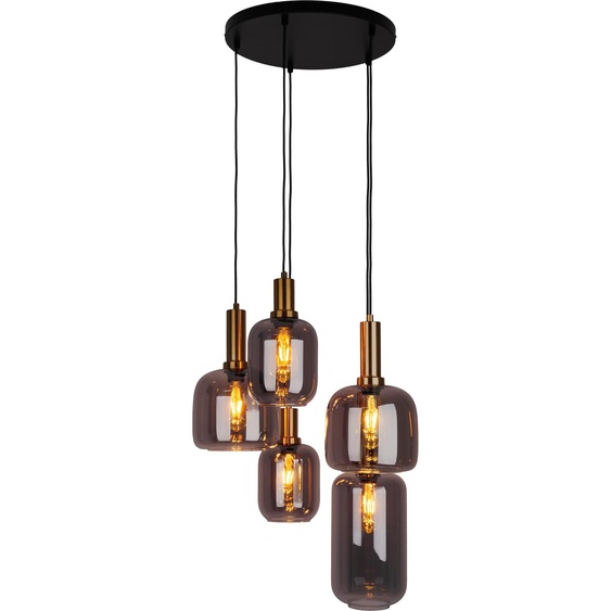 Näve Fumo, Flexible, Noir, Or, Gris, Métal, Verre, Rond